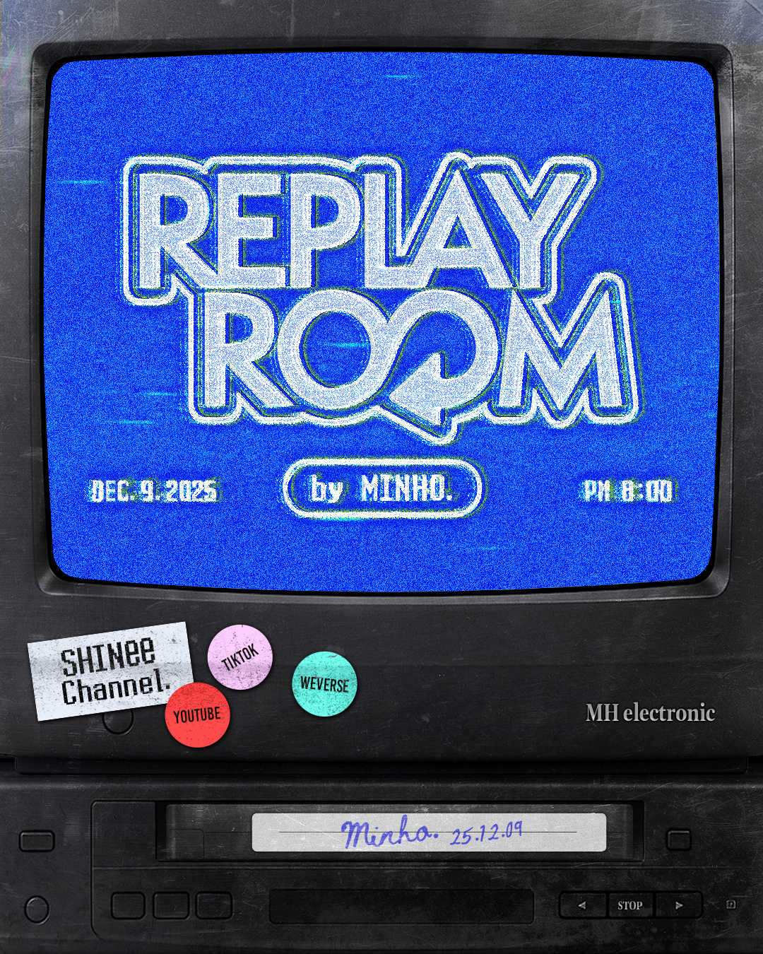 SHINee Community Post - 【Replay Room by MINHO.】 2025.12.09 8PM