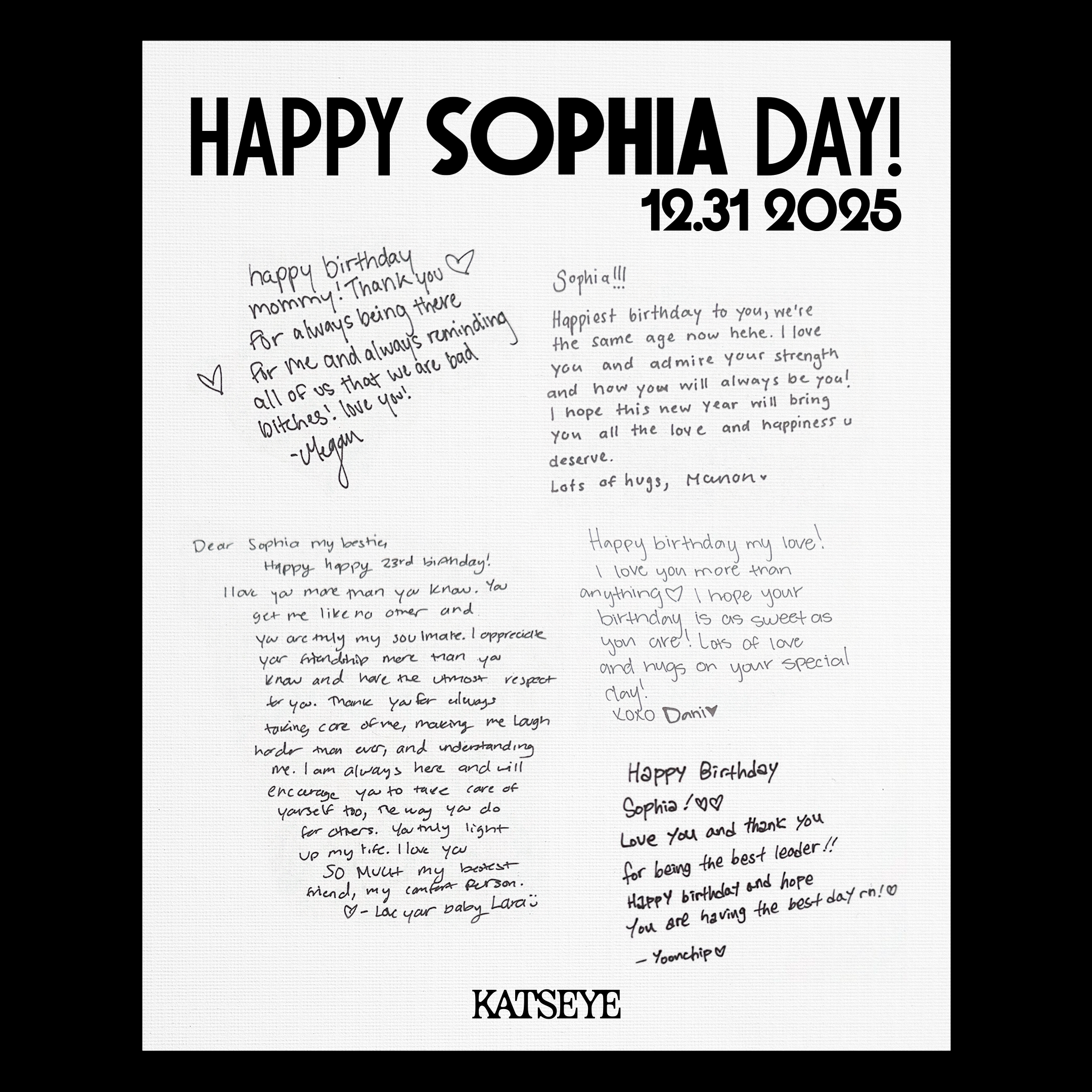 KATSEYEコミュニティの投稿 - wishing Sophia a very Happy Birthday