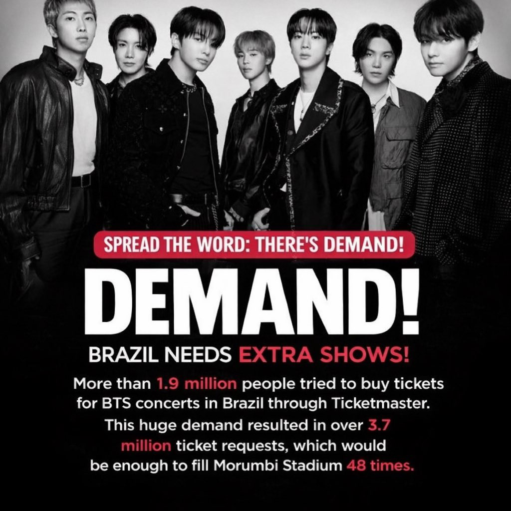 BTSコミュニティの投稿 - BRAZIL NEEDS EXTRA DATES BRASIL PRECISA DE