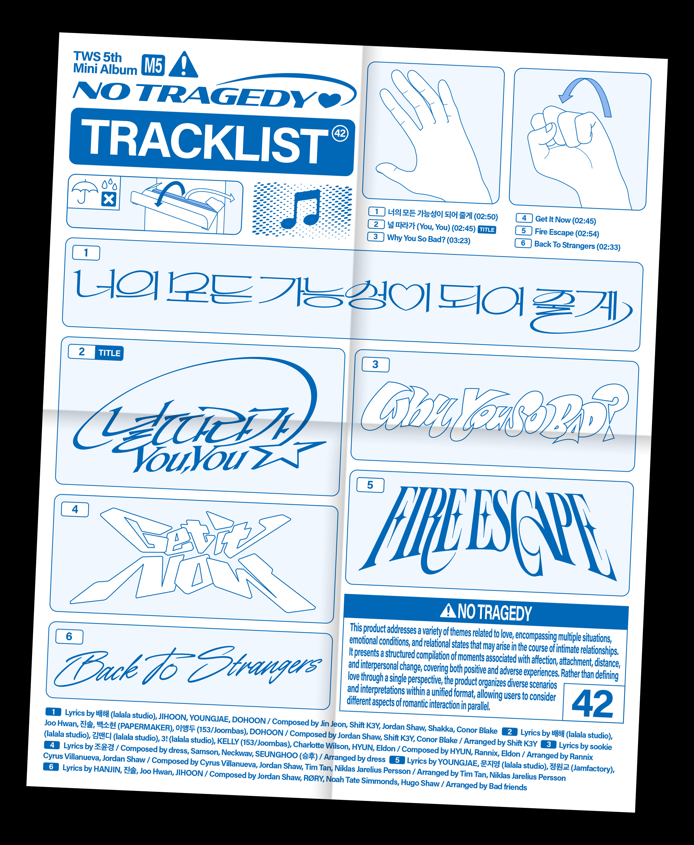 Weverse TWS Image - TWS : 5th Mini Album 'NO TRAGEDY' Track List