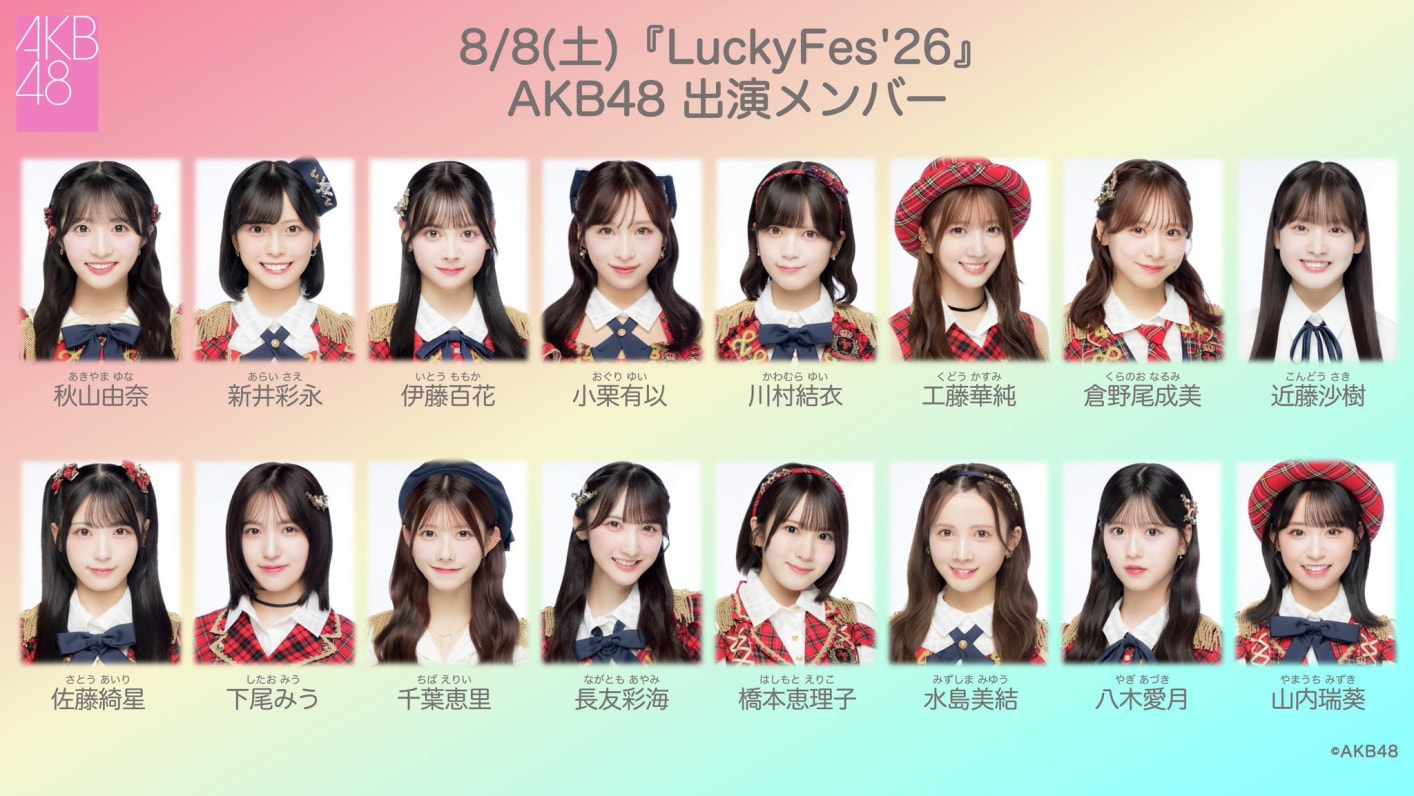 AKB48社区帖子 - ?✨ 出演メンバー決定.ᐟ.ᐟ ✨? ? #LuckyFes 