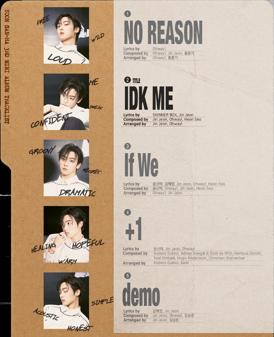 Weverse YOON SAN-HA Image - 윤산하 3RD MINI ALBUM [NO REASON