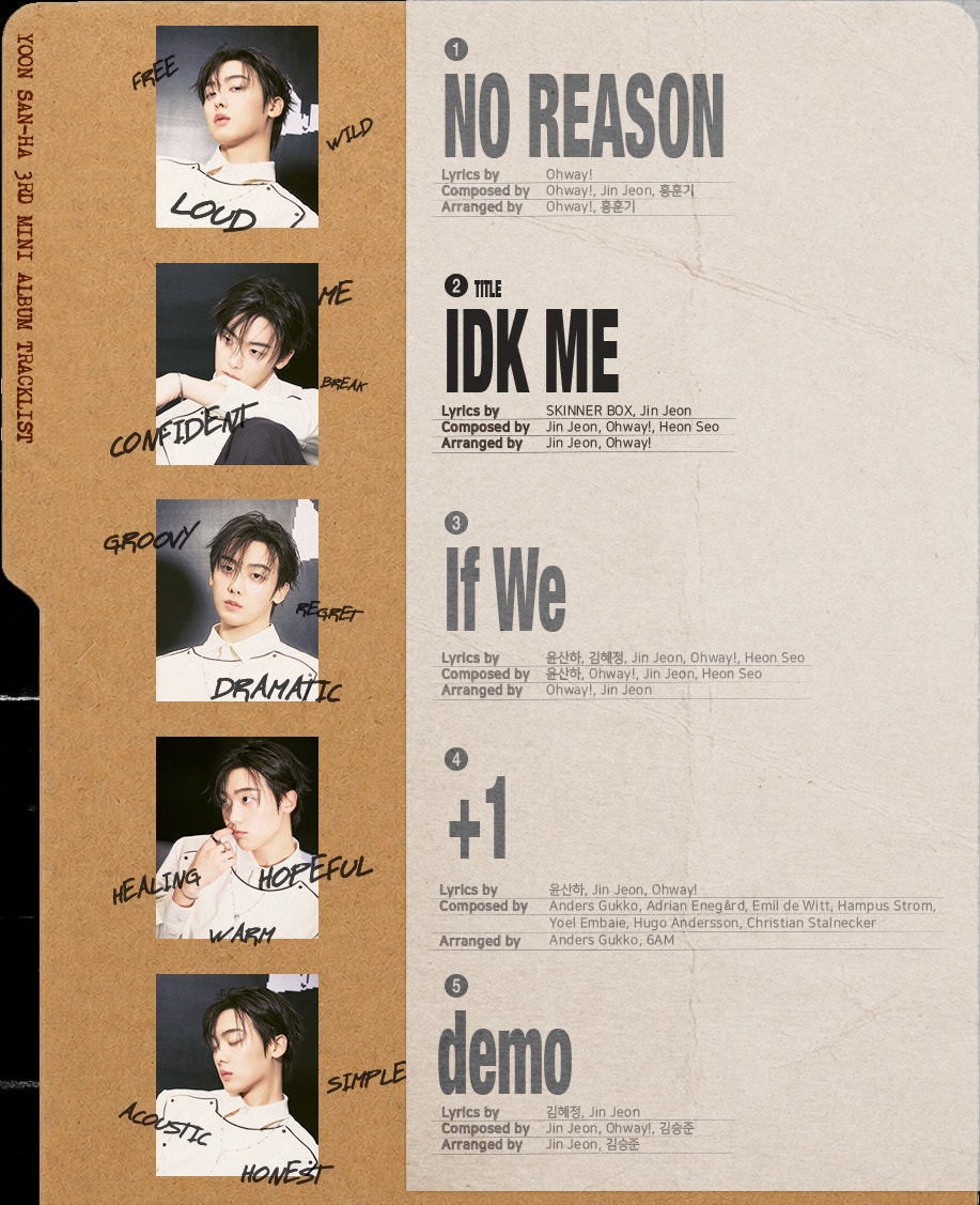 Weverse YOON SAN-HA Image - 윤산하 3RD MINI ALBUM [NO REASON