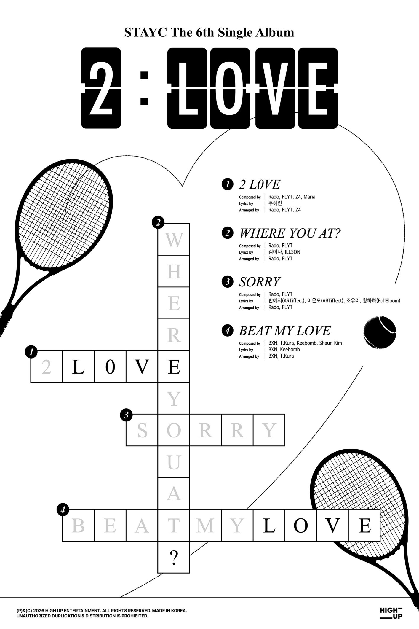 STAYC Community Post - Tracklist STAYC The 6th Single Album 【2:LOVE ...