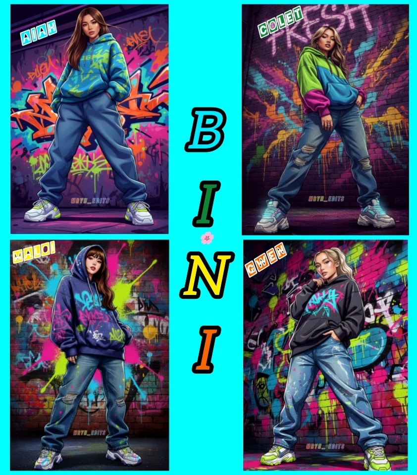 Always Slay BINI Community Post - Love these BINI Toon Visuals😍🔥💐 They always slay ...