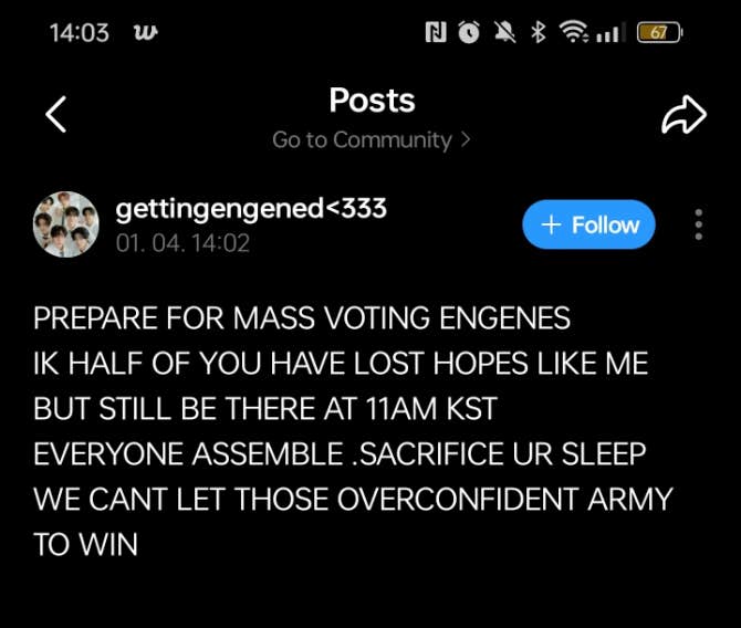 BTS Community Post - guys , how more motivation should I give you to ...
