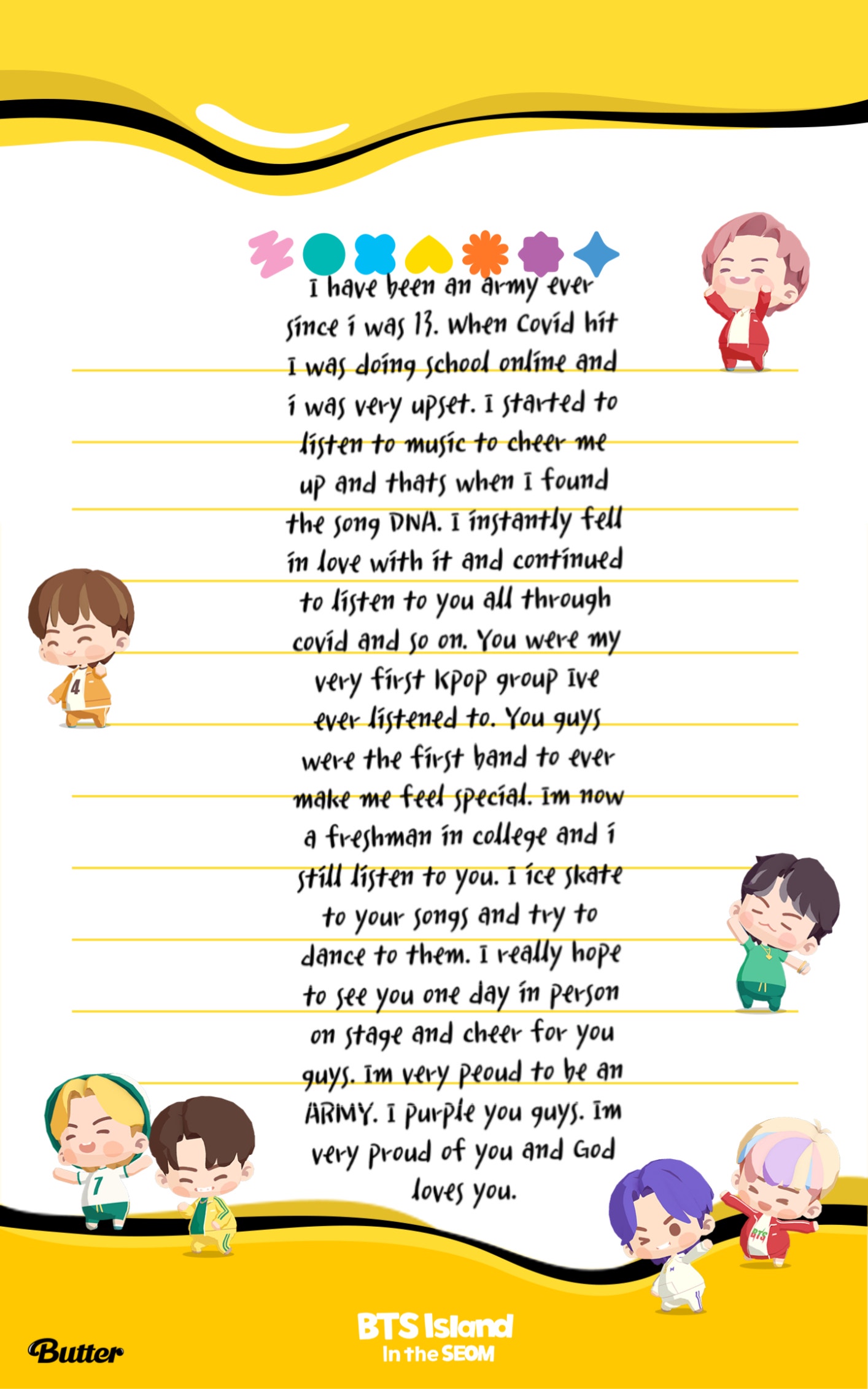 BTS Weverse Fan Letter